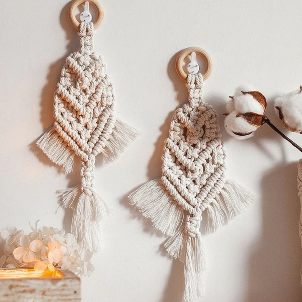 2 Macrame Pieces